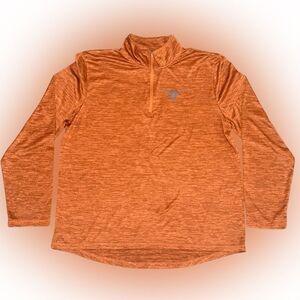 Antigua Texas Longhorns Determined Quarter Zip Top, Size Large